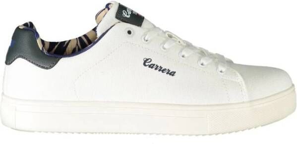 Carrera Sportieve Veterschoenen Wit Contrast Logo White Heren