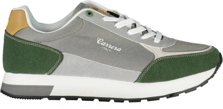 Carrera Sportieve Veterschoenen Grijs Contrast Logo Gray Heren