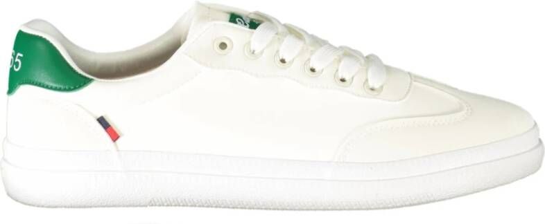 Carrera Sportieve witte vetersneakers met contrastdetails White Heren