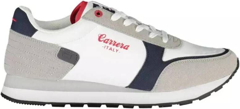 Carrera Stijlvolle Witte Polyester Sneaker voor Heren Grijs Heren