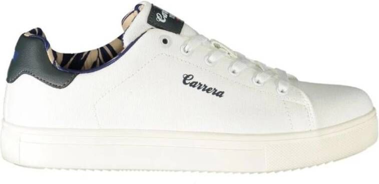 Carrera Witte Lace-Up Sneaker met Contrastdetails White Heren