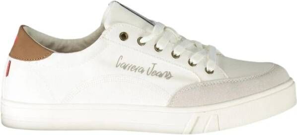 Carrera Witte Polyester Sneakers met Veters White Heren