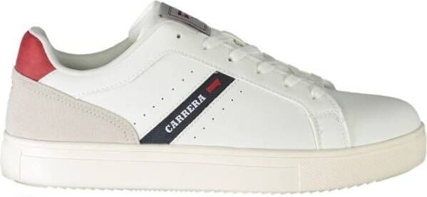 Carrera Witte Polyester Sneakers met Veters White Heren