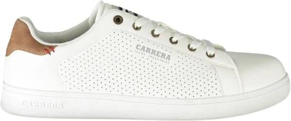 Carrera Witte Polyester Sneakers met Veters White Heren