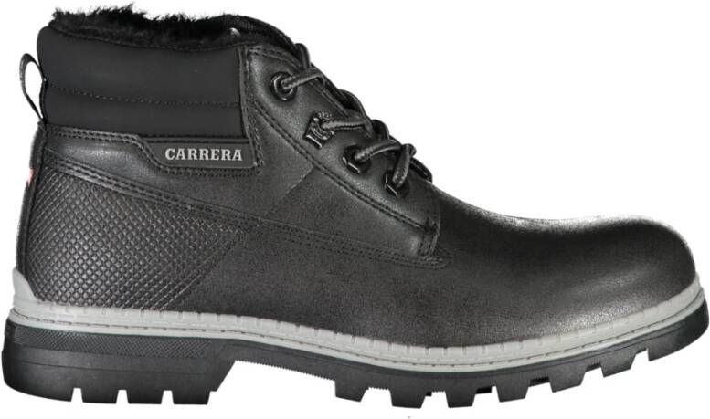 Carrera Zwarte Dames Veterschoen met Contrastdetails Black Dames