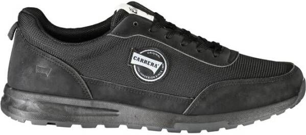 Carrera Zwarte Polyester Sneaker met Contrastdetails Black Heren