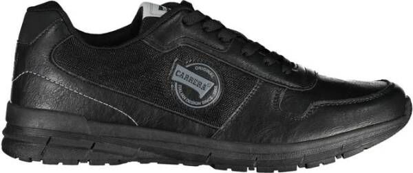 Carrera Zwarte Polyester Sneaker met Details Black Heren