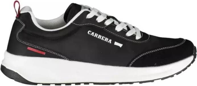 Carrera Zwarte Polyester Sneaker met Veters Black Heren