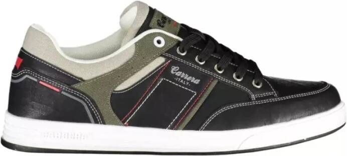 Carrera Zwarte Polyester Sneaker met Veters Black Heren