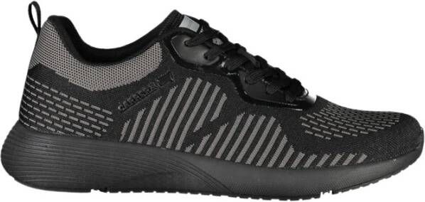 Carrera Zwarte Polyester Sneaker met Veters Black Heren