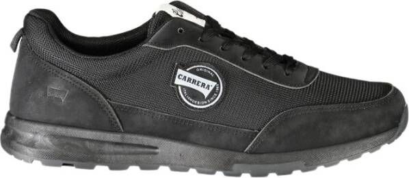 Carrera Zwarte Polyester Sneaker met Contrastdetails Black Heren