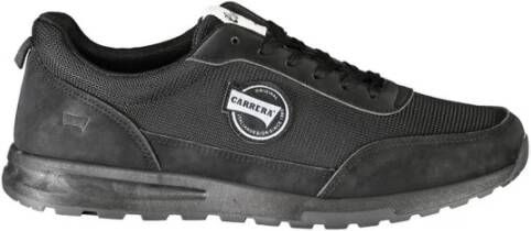 Carrera Zwarte Polyester Sports Sneaker met Logo Black Heren