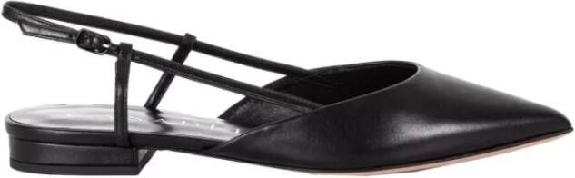 Casadei Zwarte Hakken Scarlet Flats Black Dames