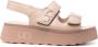 Casadei Beige Leren Platte Sandalen Beige Dames - Thumbnail 1