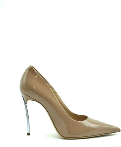 Casadei Nude Patent Decollette Hakken Pink Dames