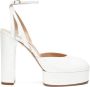 Casadei Betty Plateau Sandaal in Lakleer White Dames - Thumbnail 1