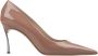 Casadei Bruine Tiffany Blade Lakleren Pumps Brown Dames - Thumbnail 1