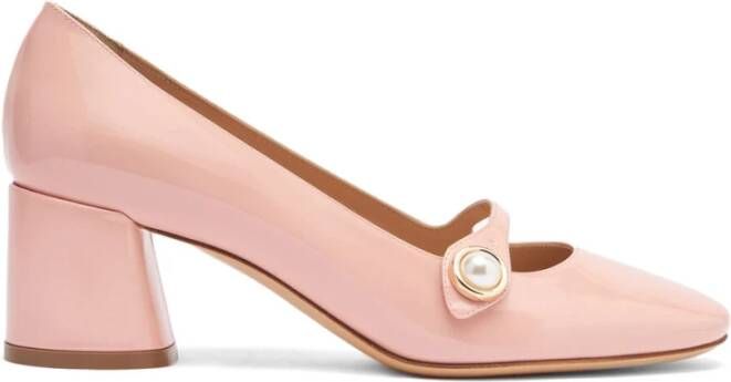 Casadei Delicate Parel Mary Jane Hak Pink Dames