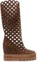 Casadei Elegante Bruine Hoge Hak Lange Laarzen Brown Dames - Thumbnail 1