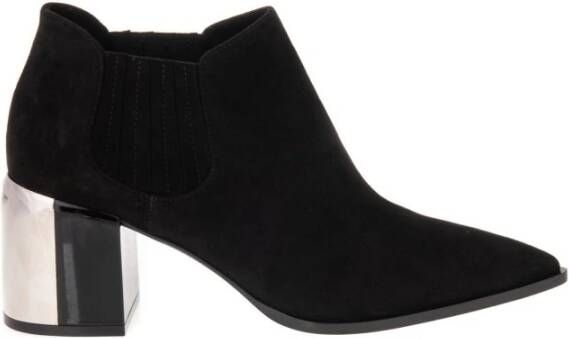 Casadei Nico Suede Jodhpur Laarzen Black Dames