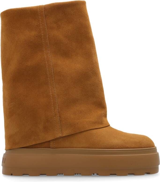 Casadei Enkellaarzen Nieuw Dubbel Gezicht Brown Dames