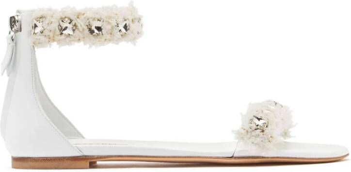 Casadei Flat Sandals White Dames