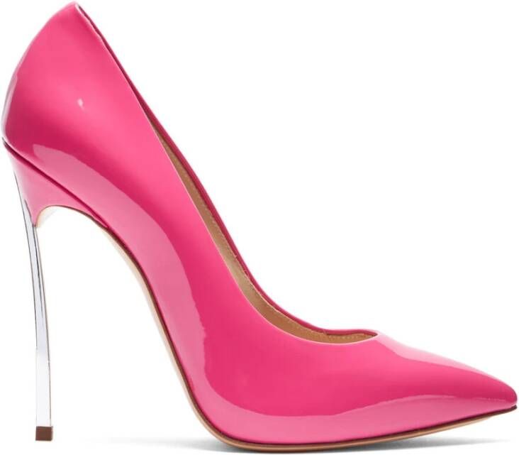 Casadei Fuchsia Patent Leren Blade Pump Pink Dames