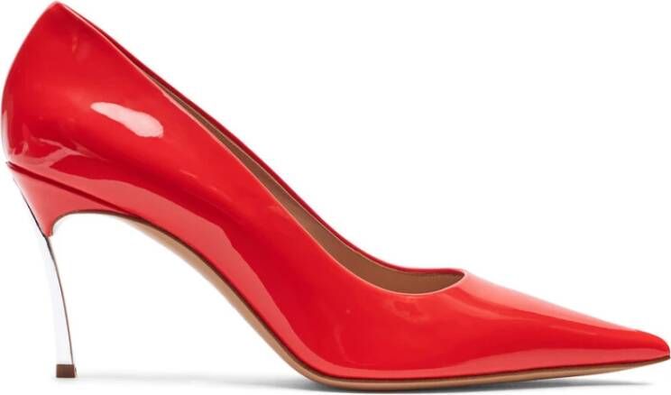 Casadei Futuristische Stalen Blade Hak Décolleté Red Dames