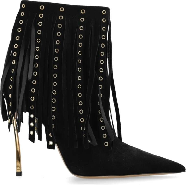 Casadei Gehakte enkellaarzen Debby Black Dames