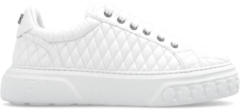 Casadei Gewatteerde sneakers White Dames