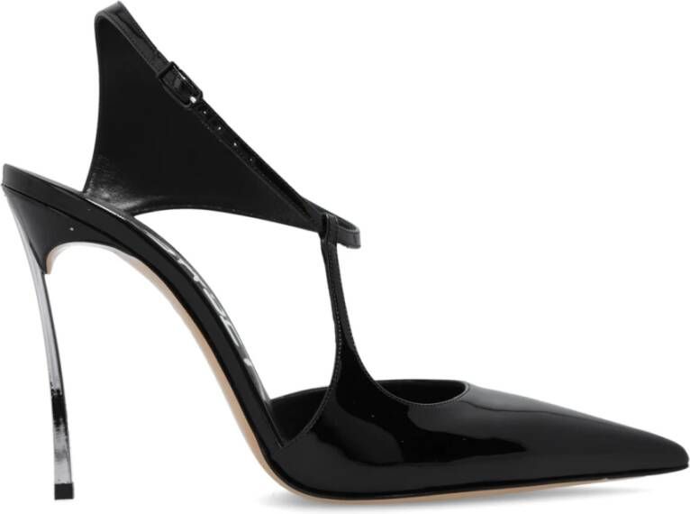 Casadei Glanzende pumps met 'Super Blade Melody' Zwart Dames