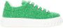 Casadei Groene Leren Sneaker Vetersluiting Comfortabel Green Dames - Thumbnail 12