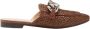 Casadei Ketting-Detail Vegan Leren Muiltjes Brown Dames - Thumbnail 1