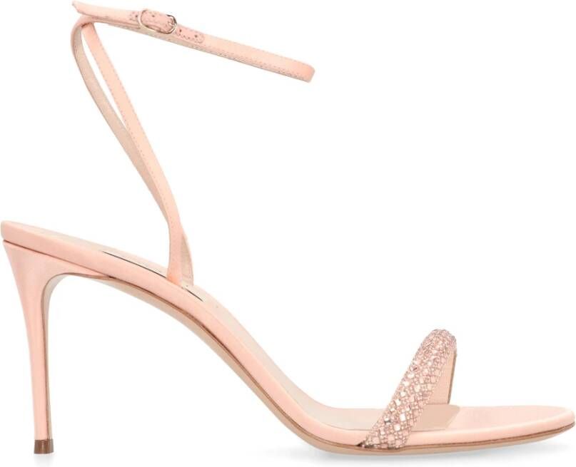 Casadei Kristal Zijde Stratosphere Hakken Pink Dames