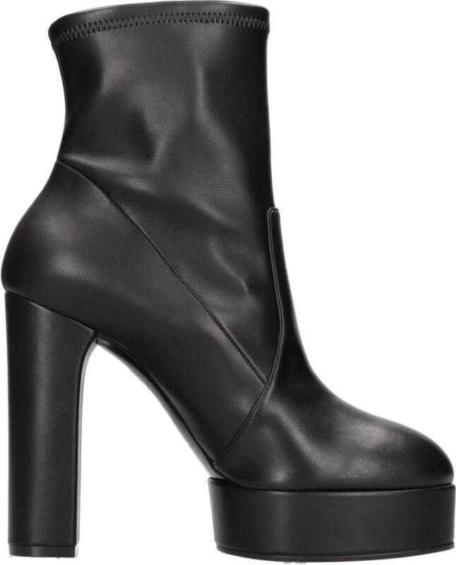 Casadei Zwarte Enkellaarzen voor Dames Black Dames