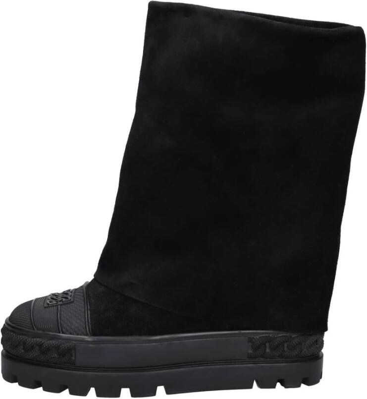 Casadei Laarzen Zwart Black Dames