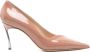 Casadei Lakleren Puntige Neus Stiletto Hak Beige Dames - Thumbnail 1