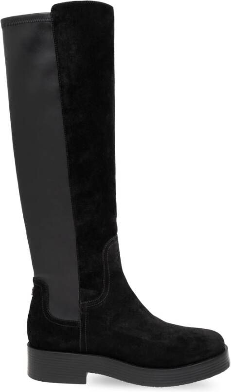 Casadei Leren laarzen Black Dames