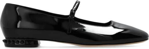 Casadei Leren schoenen 'Camoscio' Black Dames