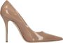 Casadei Julia glanzende stiletto pumps Beige Dames - Thumbnail 7