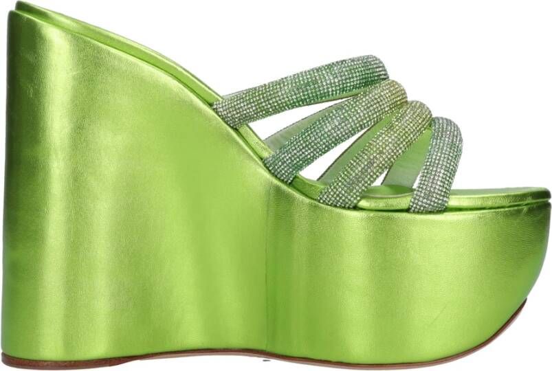 Casadei Met hak groen Green Dames