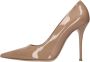 Casadei Julia glanzende stiletto pumps Beige Dames - Thumbnail 7