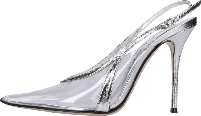 Casadei Met Hak Zilver Gray Dames