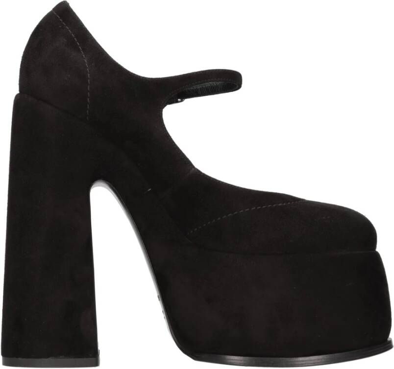 Casadei Roxxy Mary Jane Heeled Shoes Zwart Dames