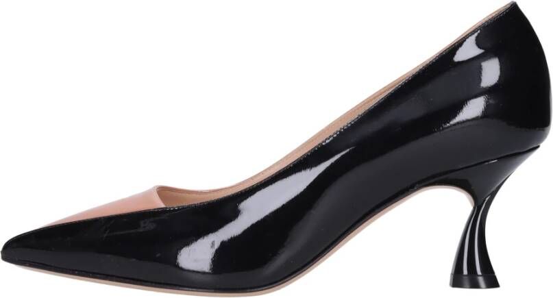 Casadei Met Hak Zwart Black Dames