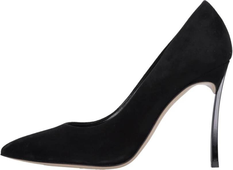 Casadei Met Hak Zwart Black Dames