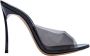 Casadei Minimalistische Smoke Black PVC Muiltjes met Hak Black Dames - Thumbnail 1