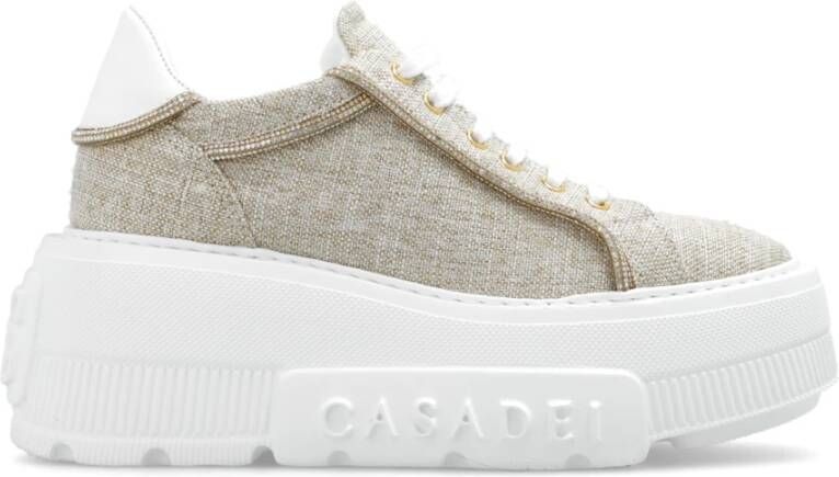 Casadei Nexus platform sneakers Beige Dames