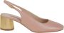 Casadei Nude Leren Slingback Sandalen Cleo Emily Beige Dames - Thumbnail 1