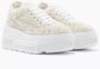 Casadei Platform Sneakers met Faux Fur White Dames - Thumbnail 1